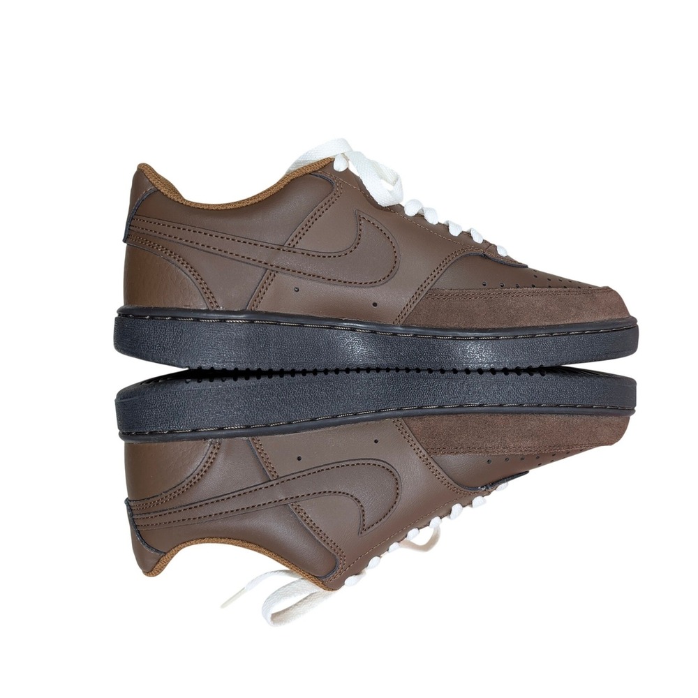 Nike Court Vision Lo Cacao Wow Brown Suede CD8749-299 Mens 8.5 Womens 10 NIB